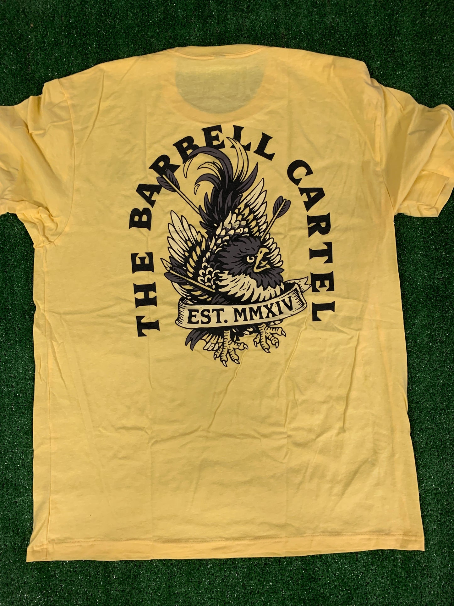 THE BARBELL CARTEL - T-Shirt Homme Femme jaune