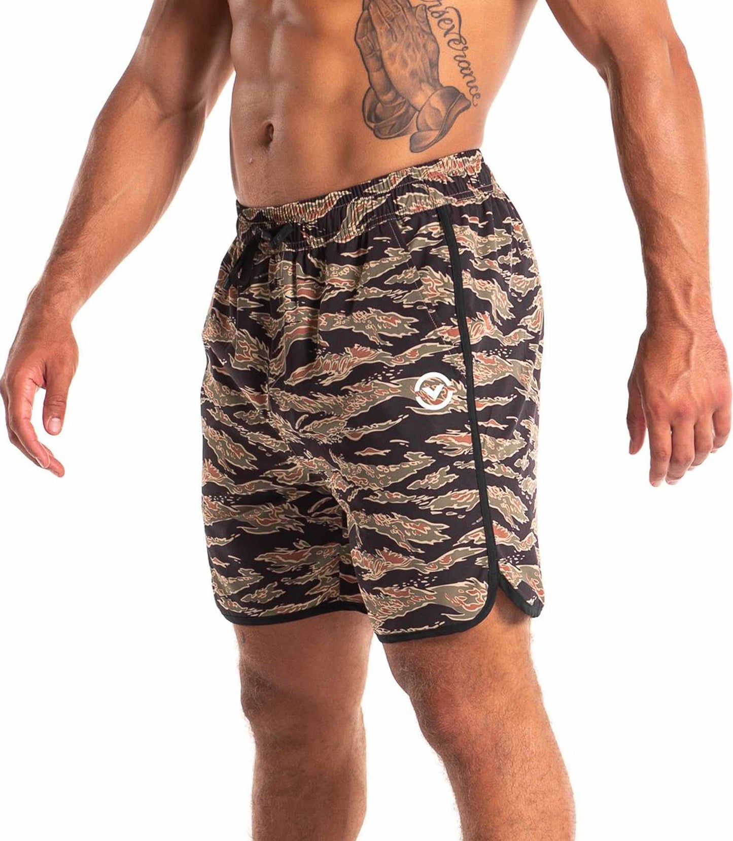 VIRUS - EVO 7" Short jungle Camo/White (Homme)