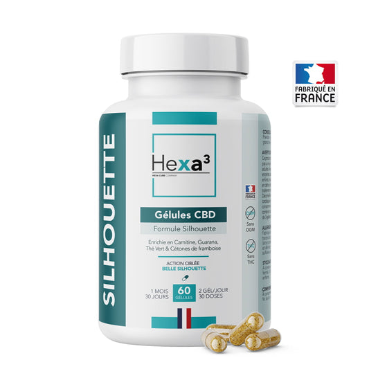 Gélules CBD Belle Silhouette 30 jours 60 gélules Hexa3